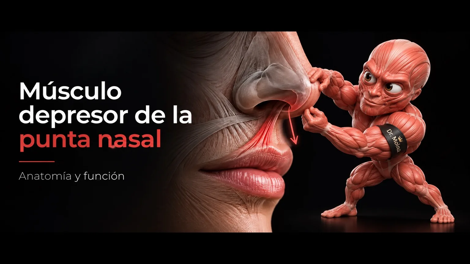 Músculo depresor de la punta nasal: anatomía y función en rinoplastia
