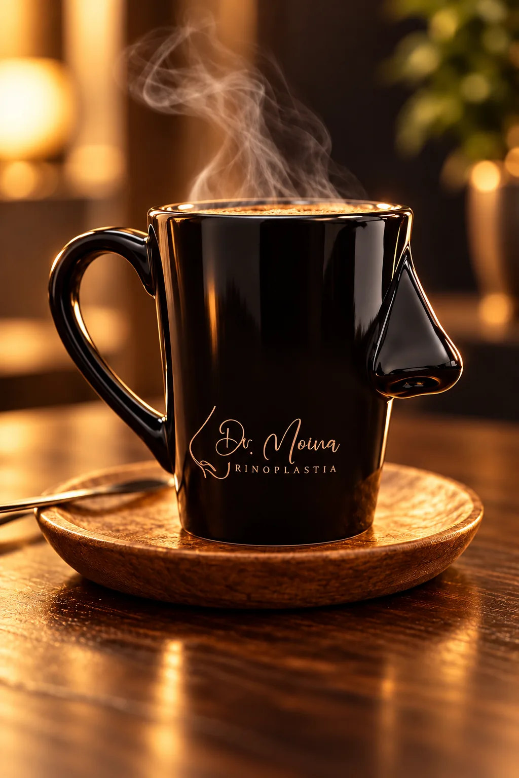 NoseMug, taza con diseño de nariz de los Dres. Moina