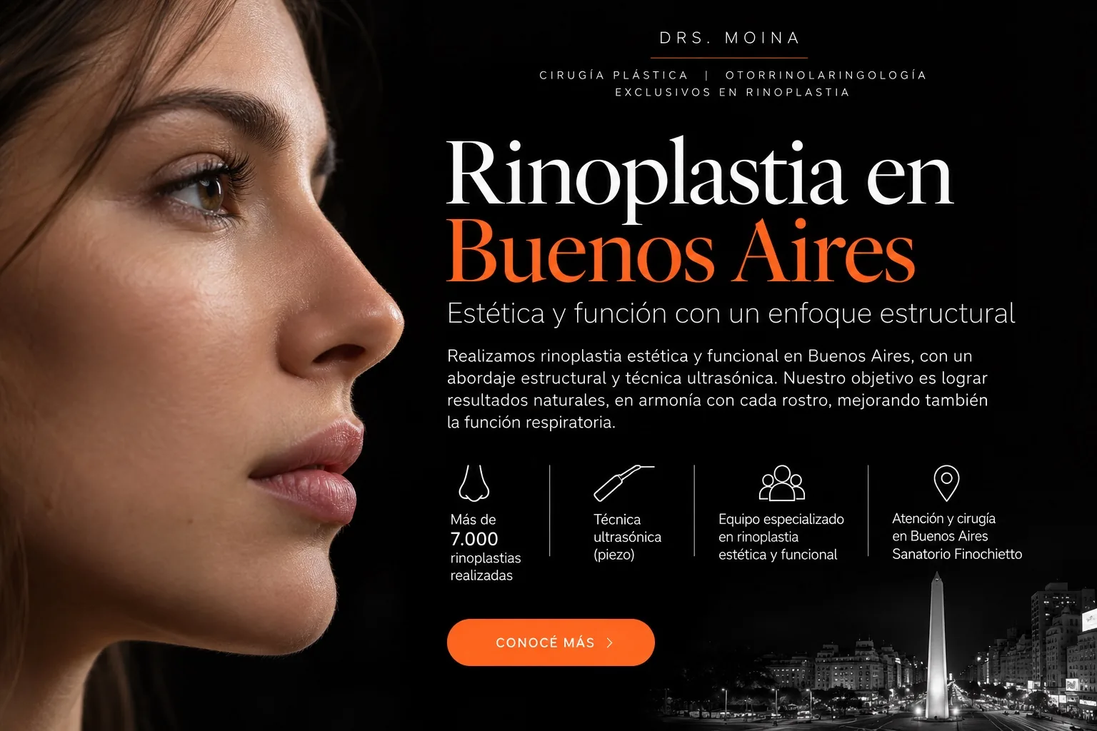 Rinoplastia en Buenos Aires – Dres. Moina, cirugía estética y funcional