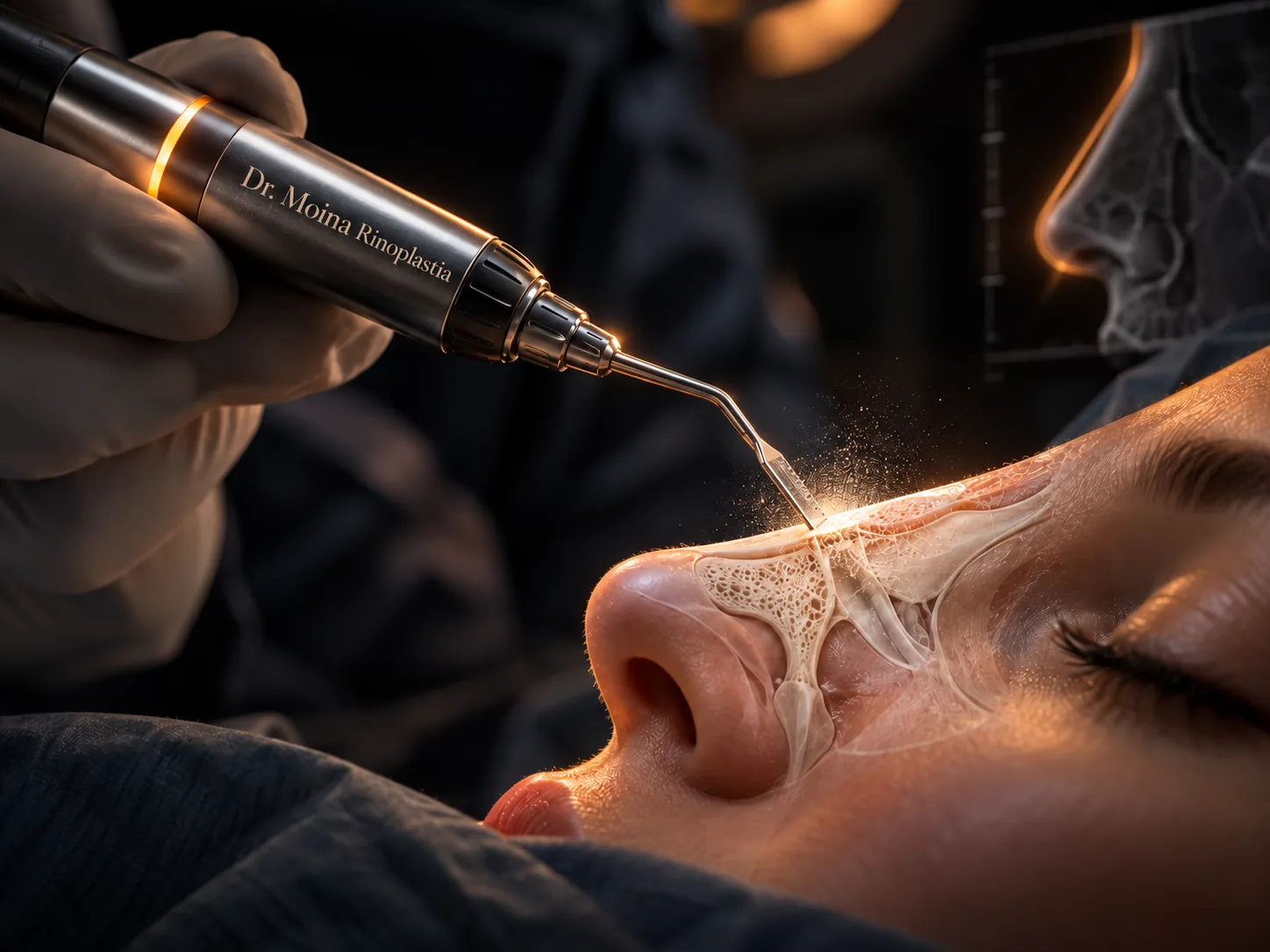 Rinoplastia ultrasónica con piezo en Buenos Aires – Dr. Moina