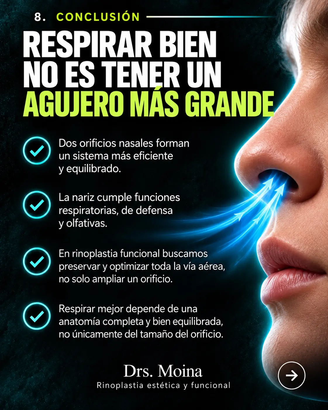 ¿Un solo orificio sería mejor?: ilustración educativa sobre anatomía y respiración nasal
